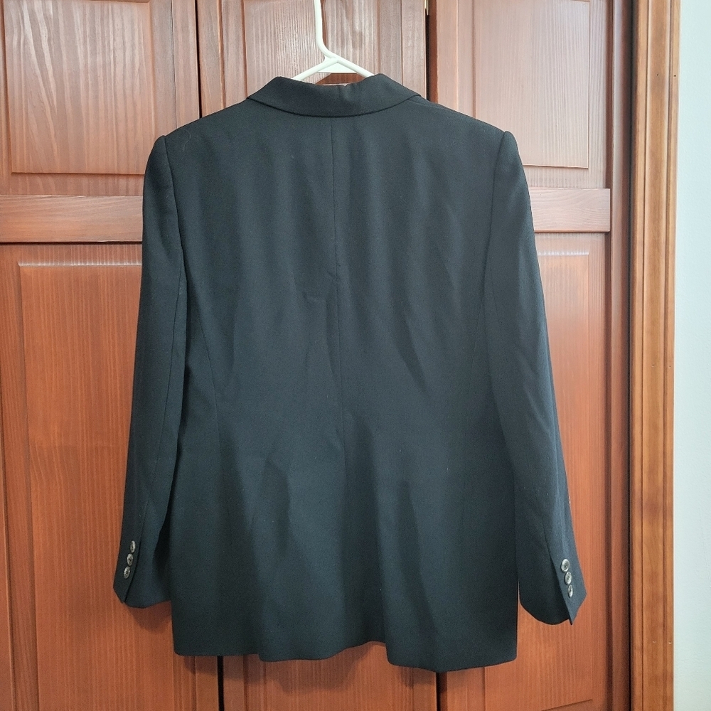 Evan Picone Blazer Skirt Set Womens Jacket Black Formal Workwear | 10 - Picture 6 of 16